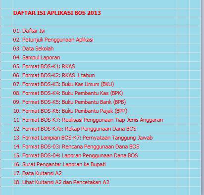 Contoh Pengisian Format Bos K7a Contoh Pengisian Format Bos K7a